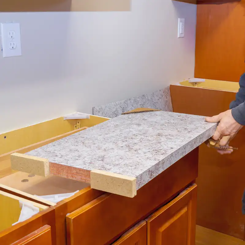 Kitchen cabinet installation